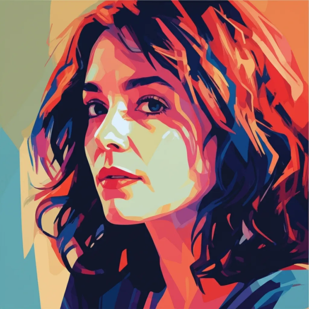 Artistic portrait of Romane Bohringer