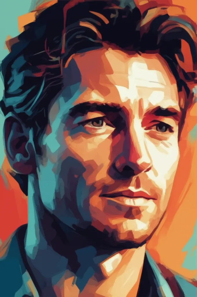 Artistic portrait of Eric Dane
