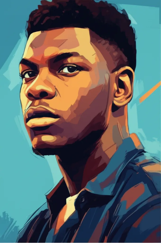 Artistic portrait of John Boyega