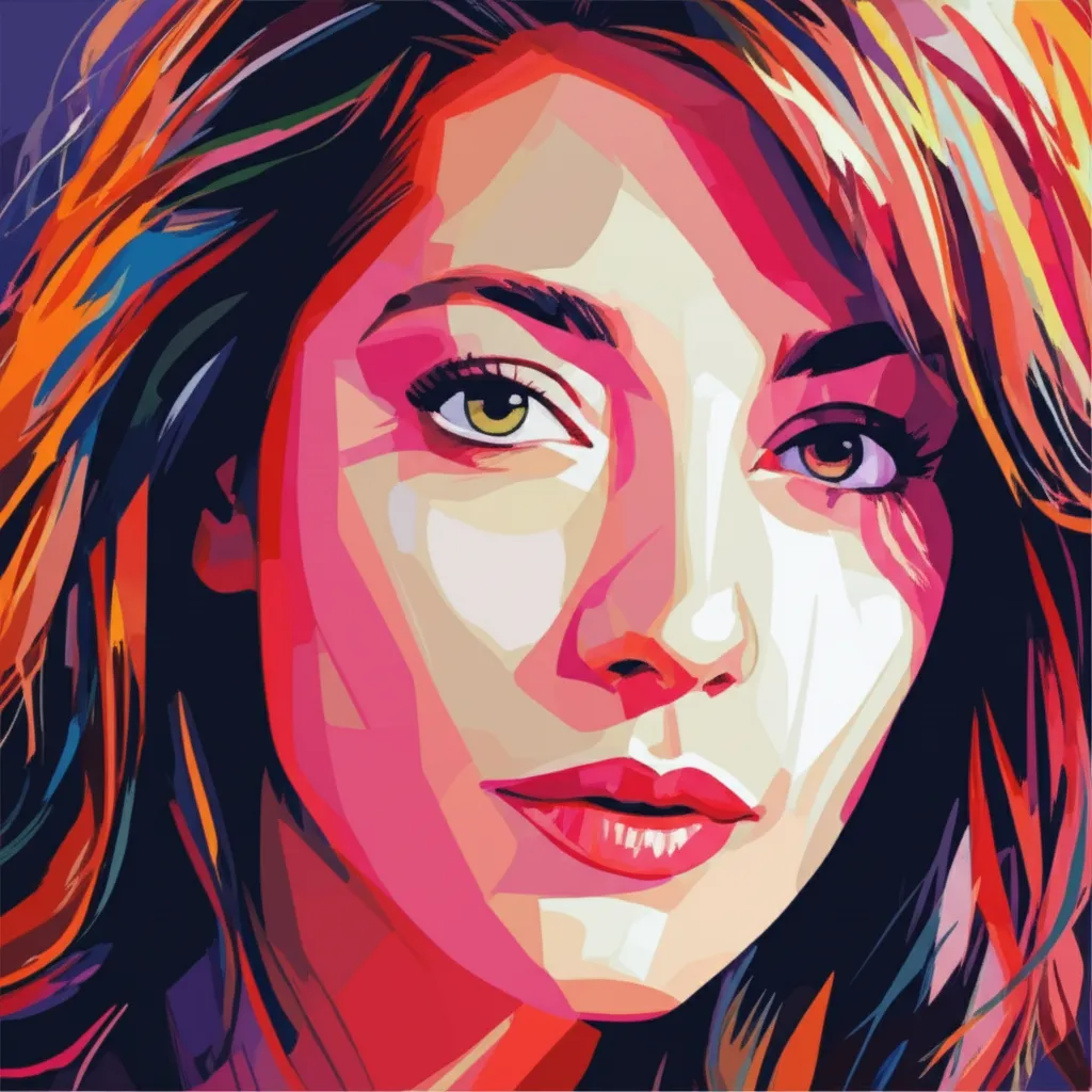 Artistic portrait of Nicole Grimaudo