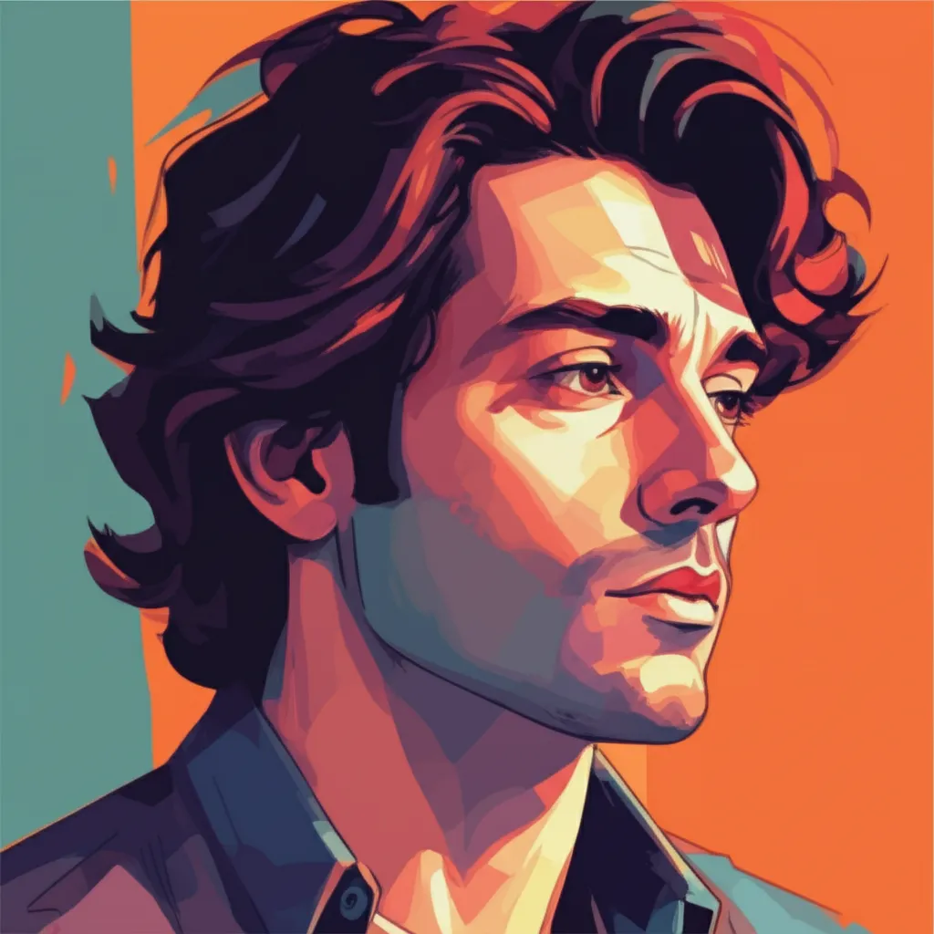 Artistic portrait of Reza Saeedi