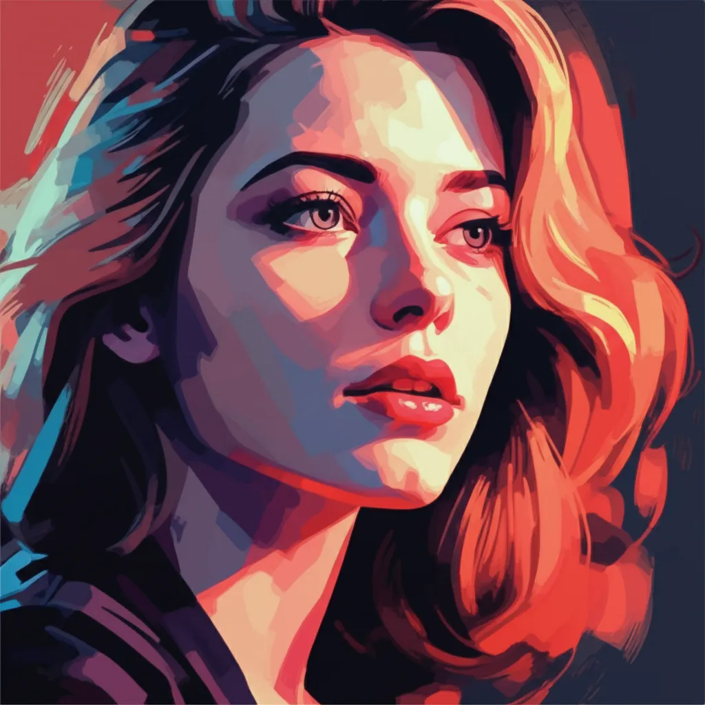 Artistic portrait of Stacey Nelkin