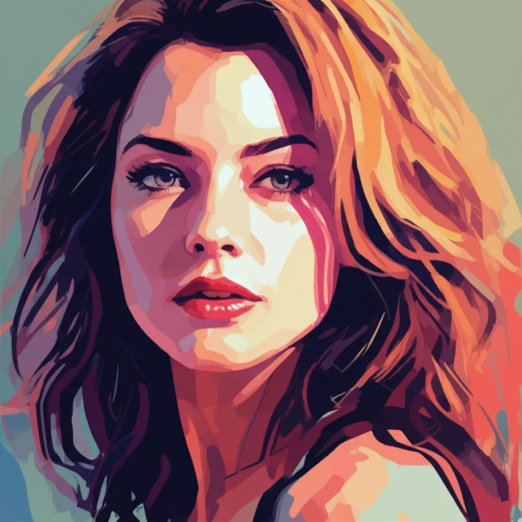 Artistic portrait of Emmanuelle Vaugier