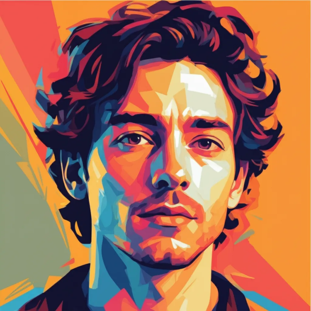 Artistic portrait of Javier Abad
