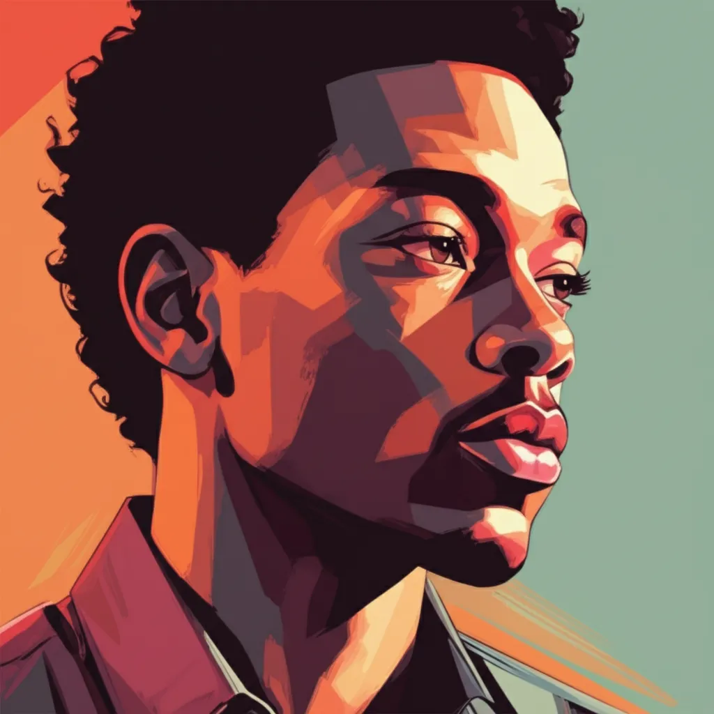 Artistic portrait of Jermaine Harris
