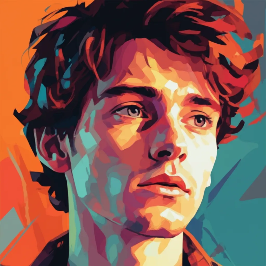 Artistic portrait of Jamie Bell