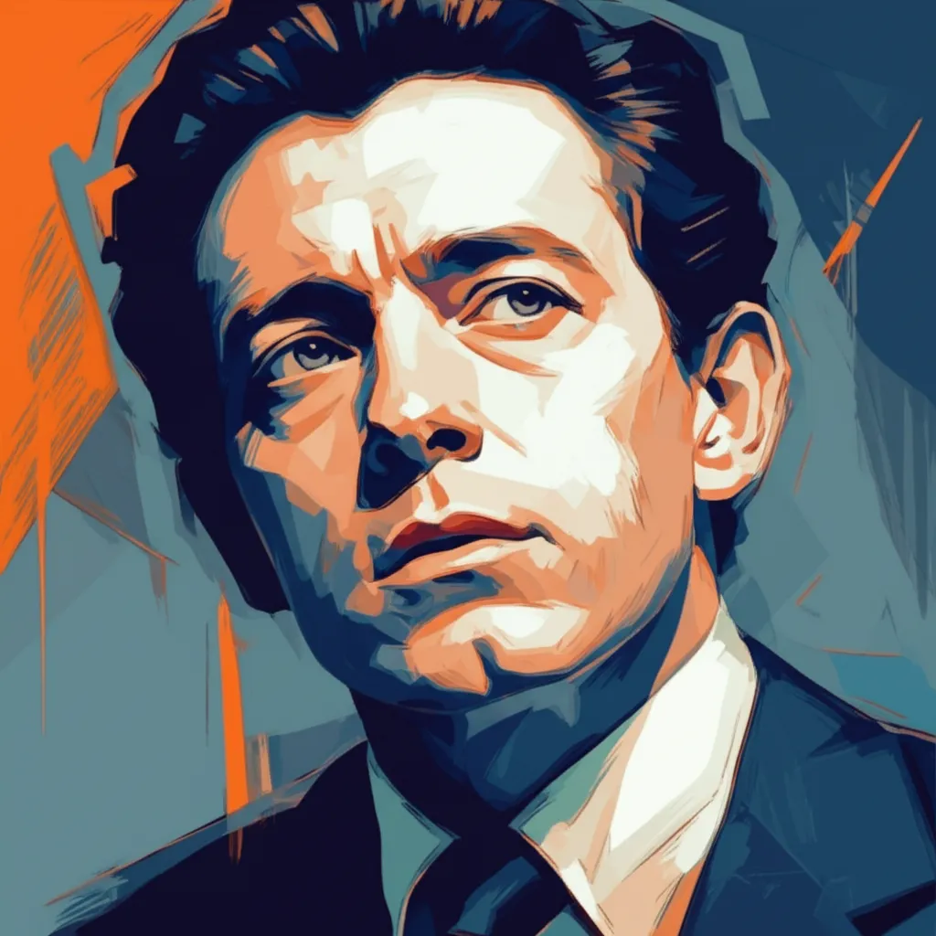 Artistic portrait of Claude Laydu