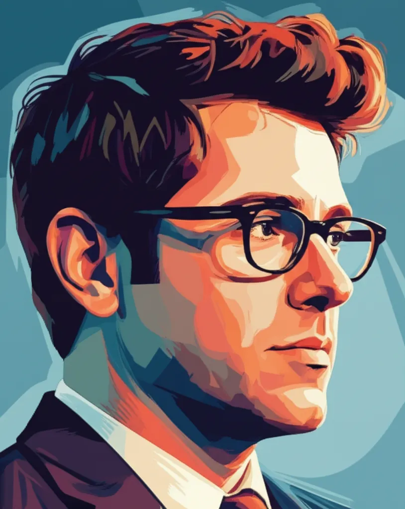 Artistic portrait of B.J. Novak