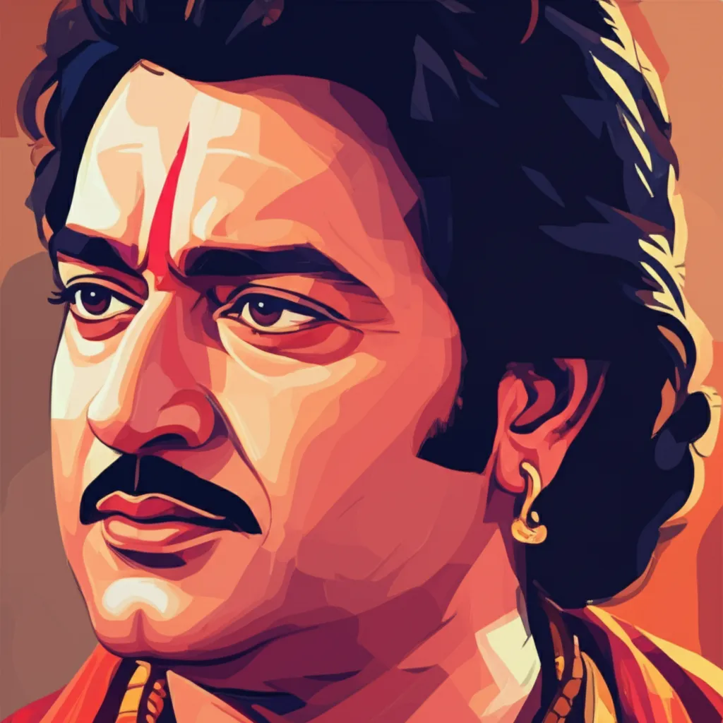 Artistic portrait of Nitish Bharadwaj