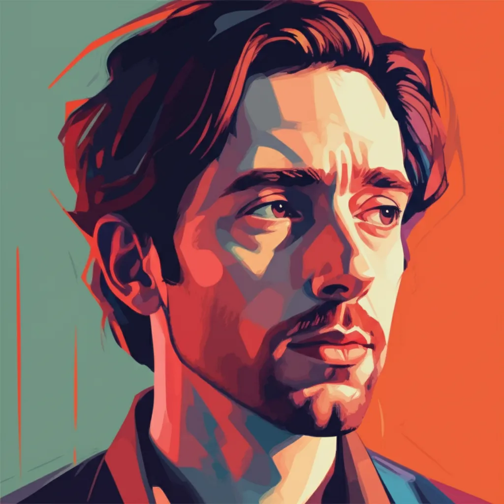Artistic portrait of Josh Fadem