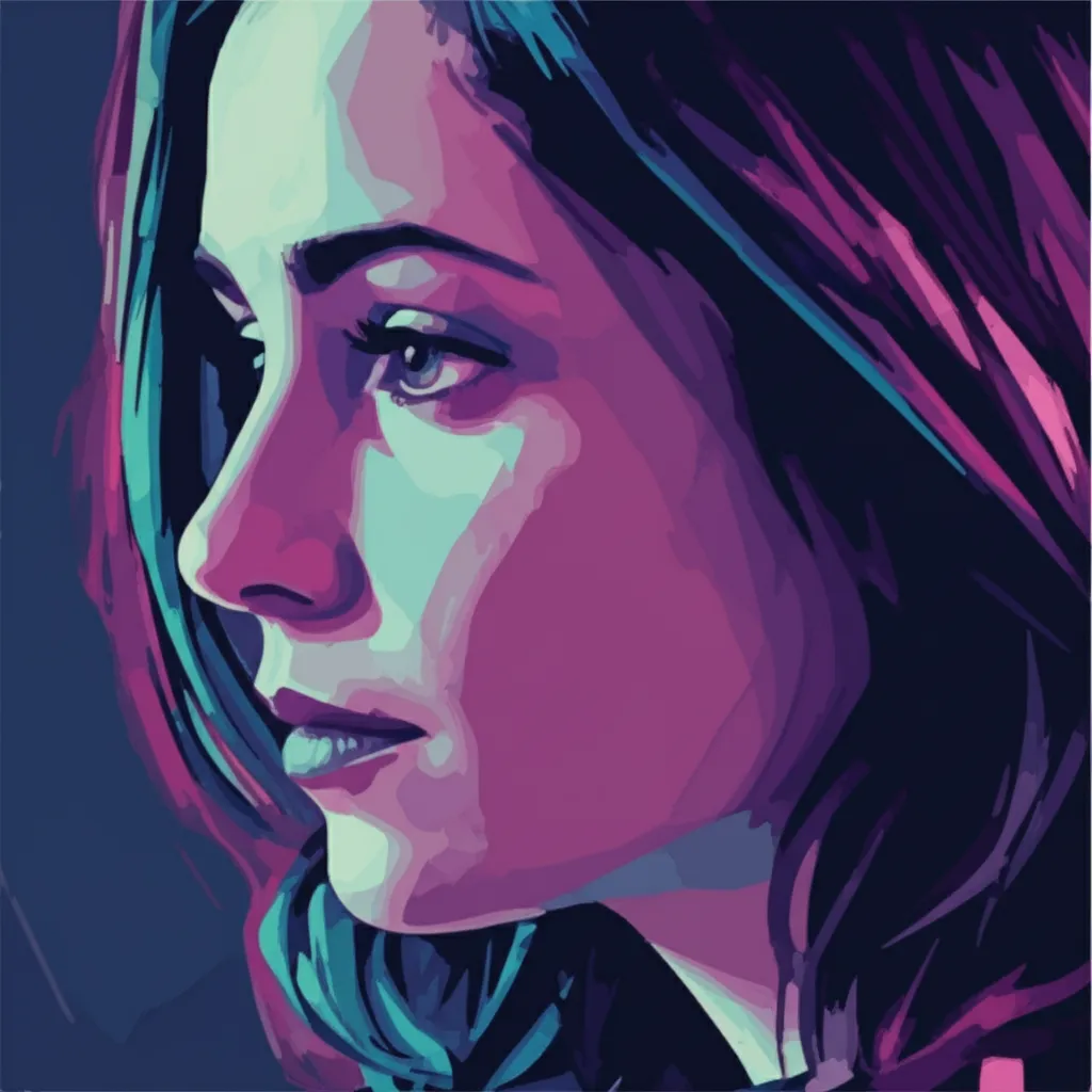 Artistic portrait of Kate Siegel