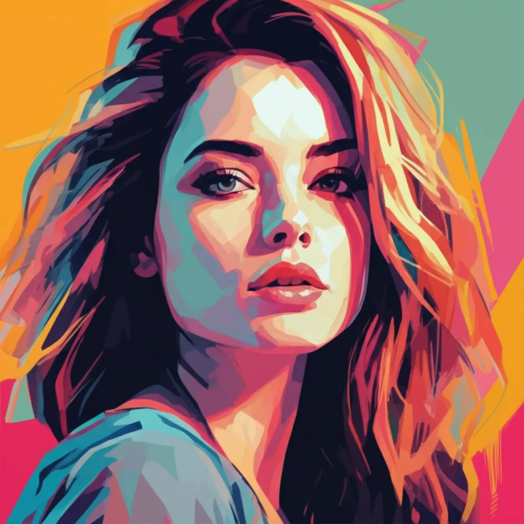 Artistic portrait of Ashley Greene