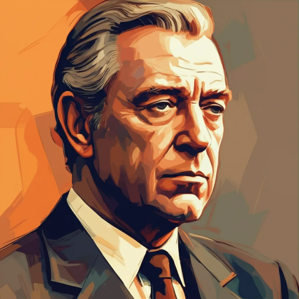Artistic portrait of Michael Caine
