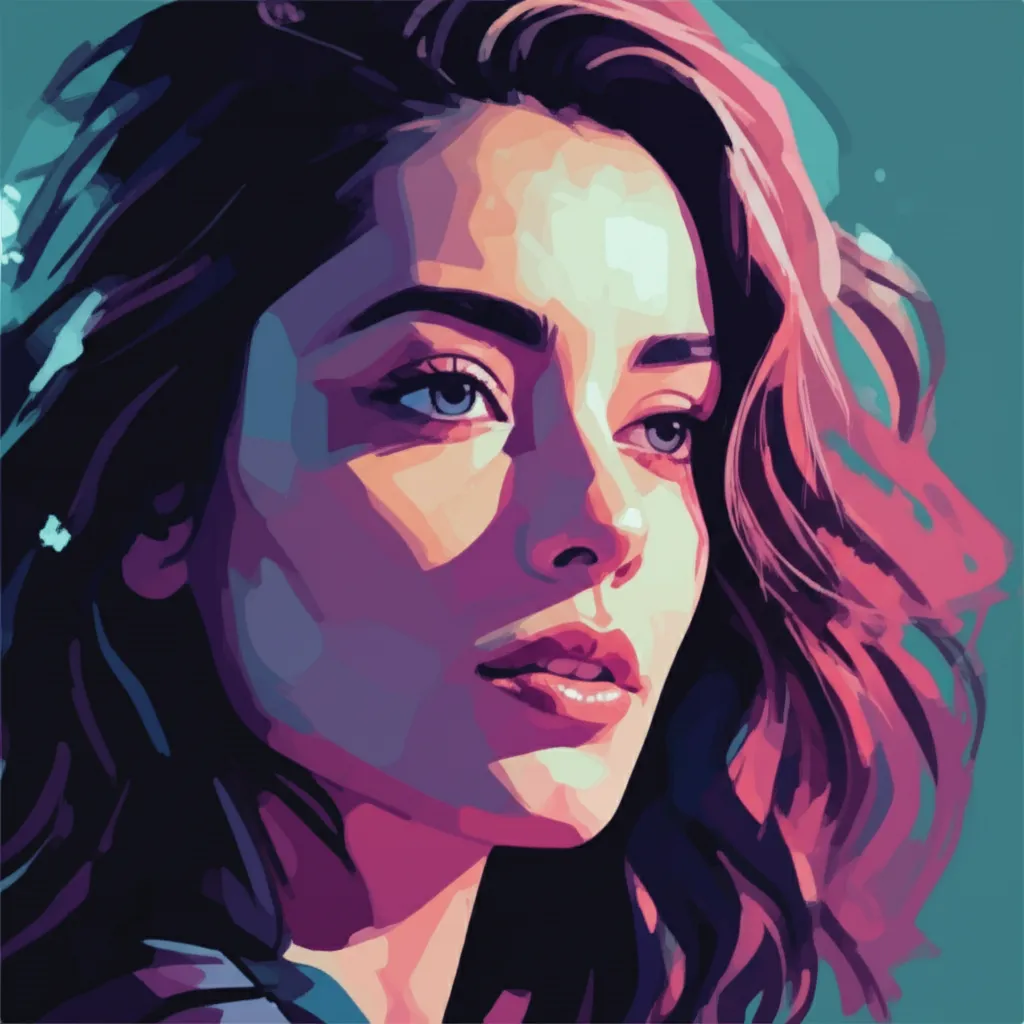 Artistic portrait of Narges Rashidi