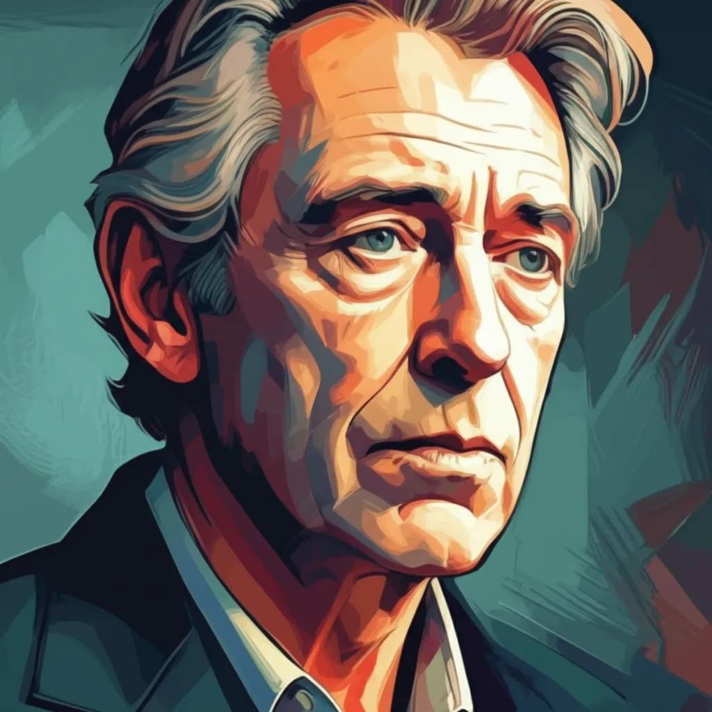 Artistic portrait of Bill Nighy
