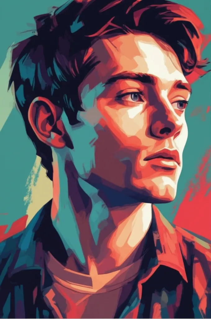 Artistic portrait of James Bloor