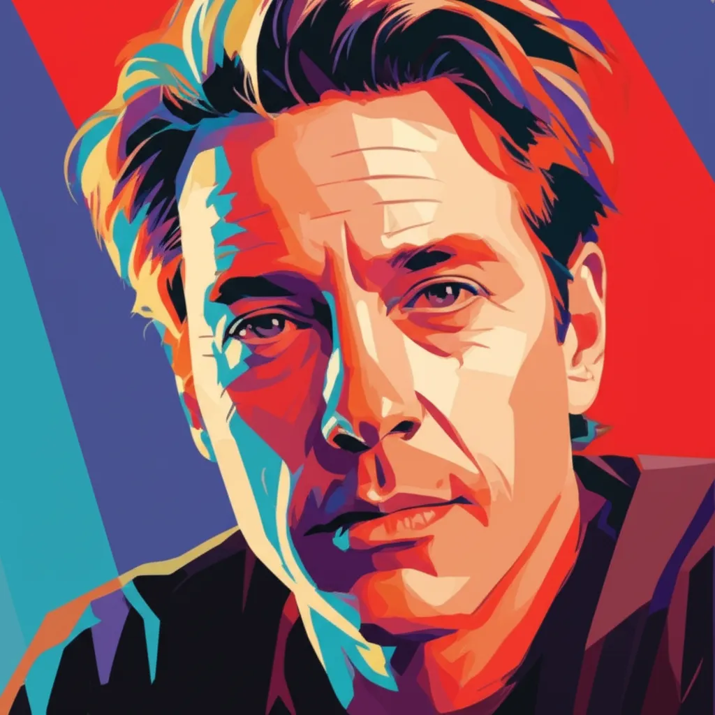 Artistic portrait of Ron Eldard