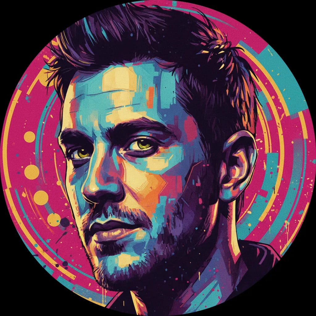 Artistic portrait of Steve Forrest