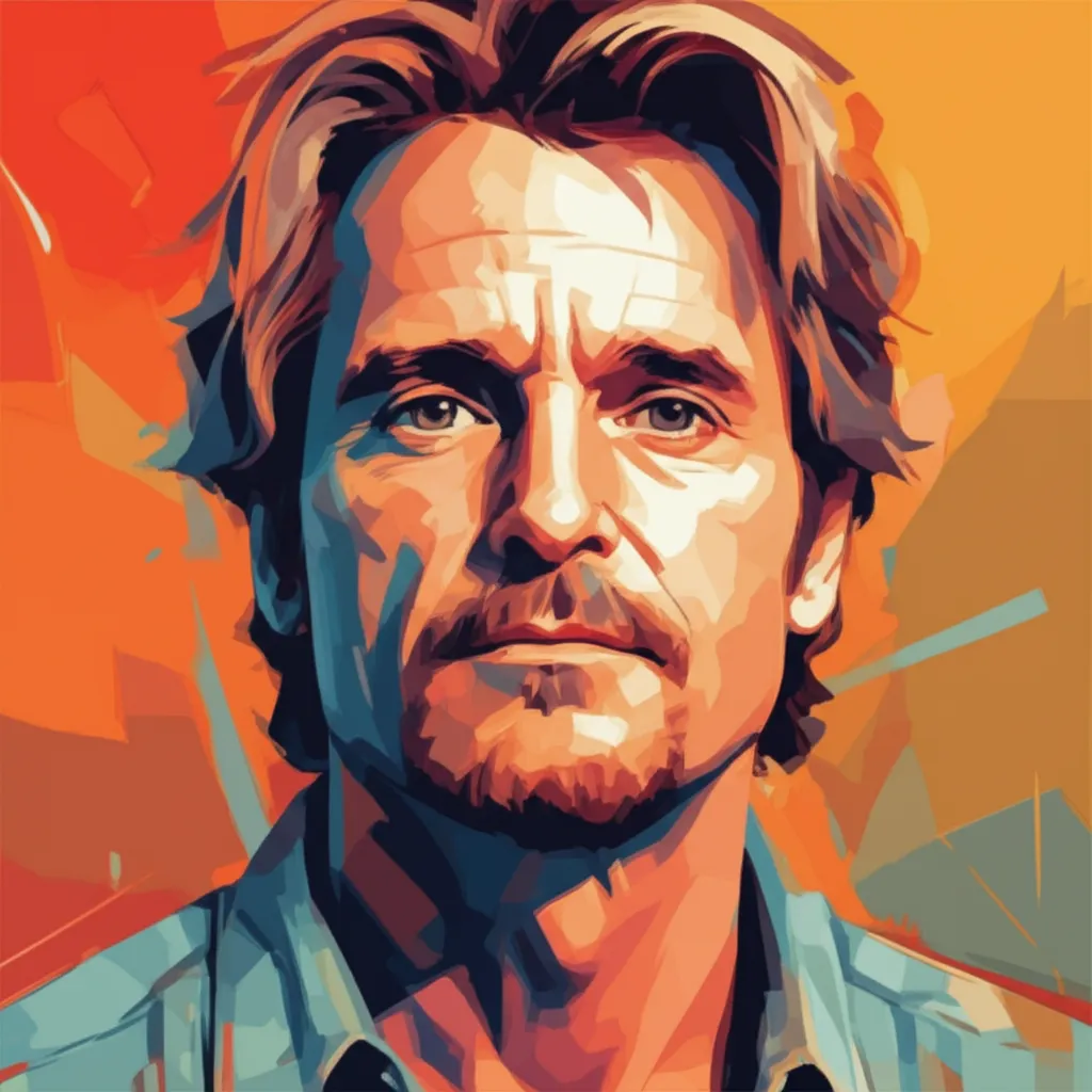 Artistic portrait of Woody Harrelson
