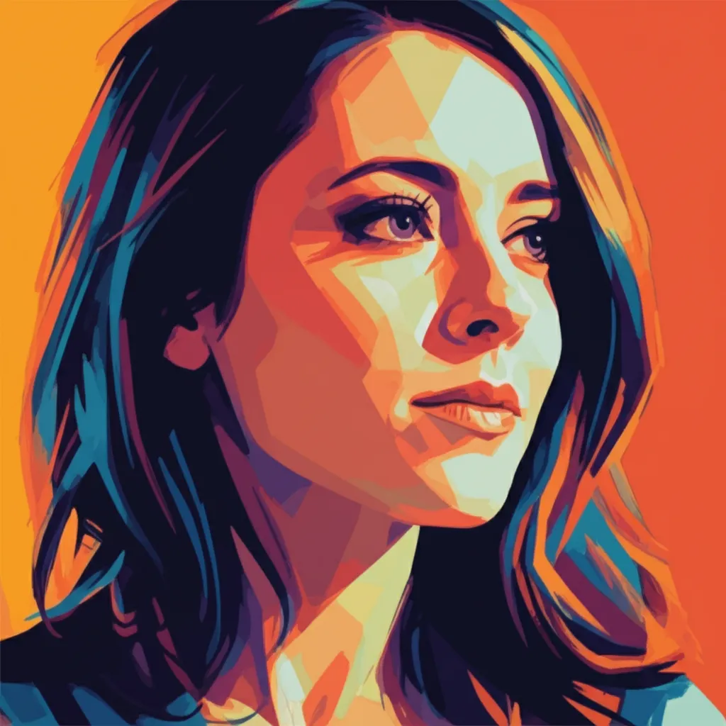 Artistic portrait of Jenny Slate