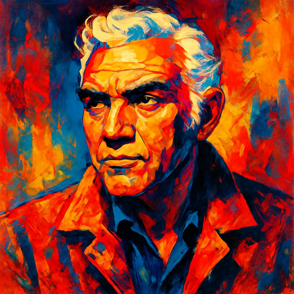 Artistic portrait of Lorne Greene