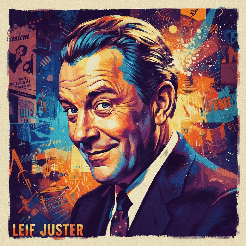 Artistic portrait of Leif Juster
