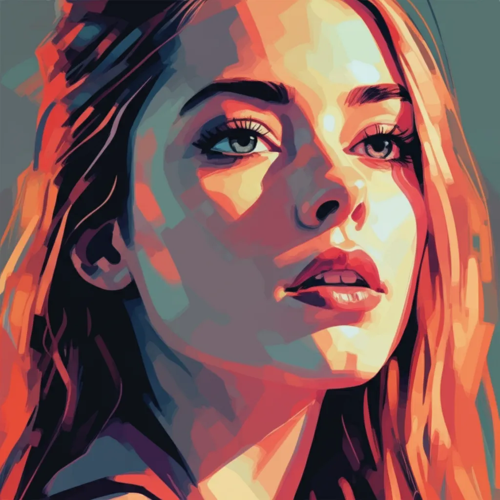 Artistic portrait of Kathryn Newton