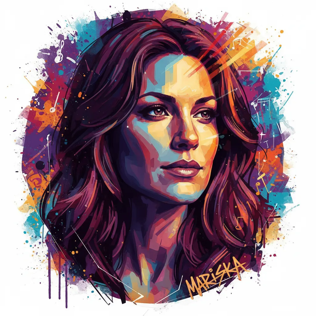 Artistic portrait of Mariska Hargitay
