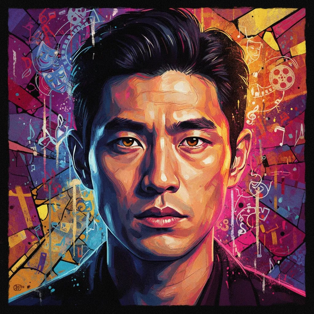 Artistic portrait of Re Lee
