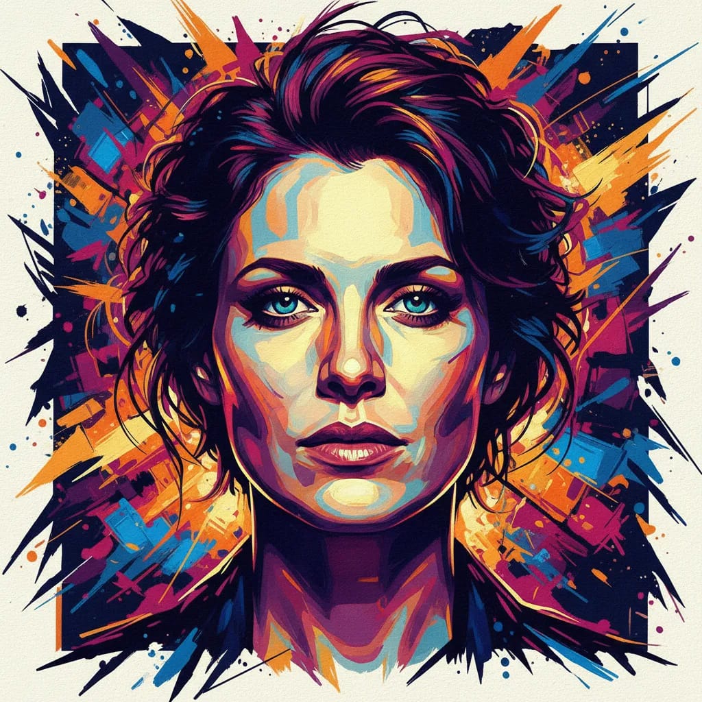 Artistic portrait of Julia Ormond