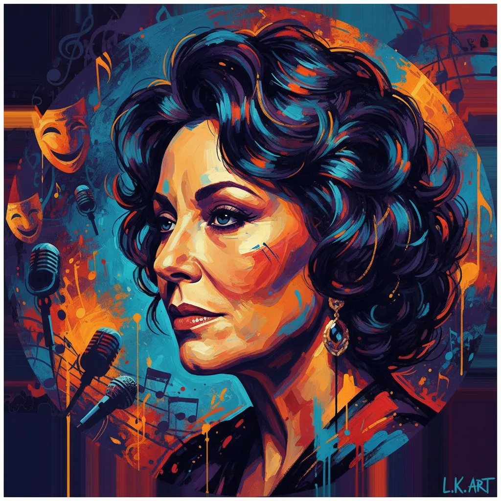 Artistic portrait of Lainie Kazan