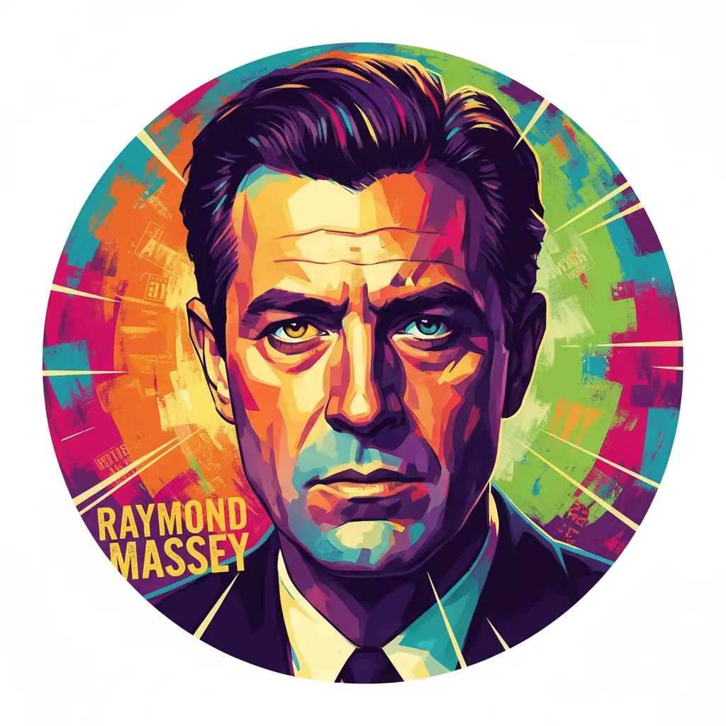 Artistic portrait of Raymond Massey