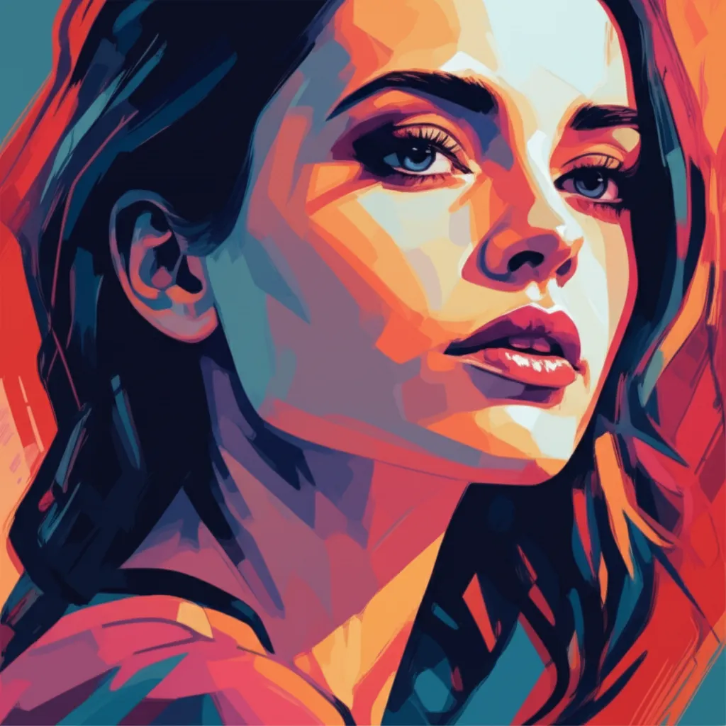 Artistic portrait of Felicity Jones