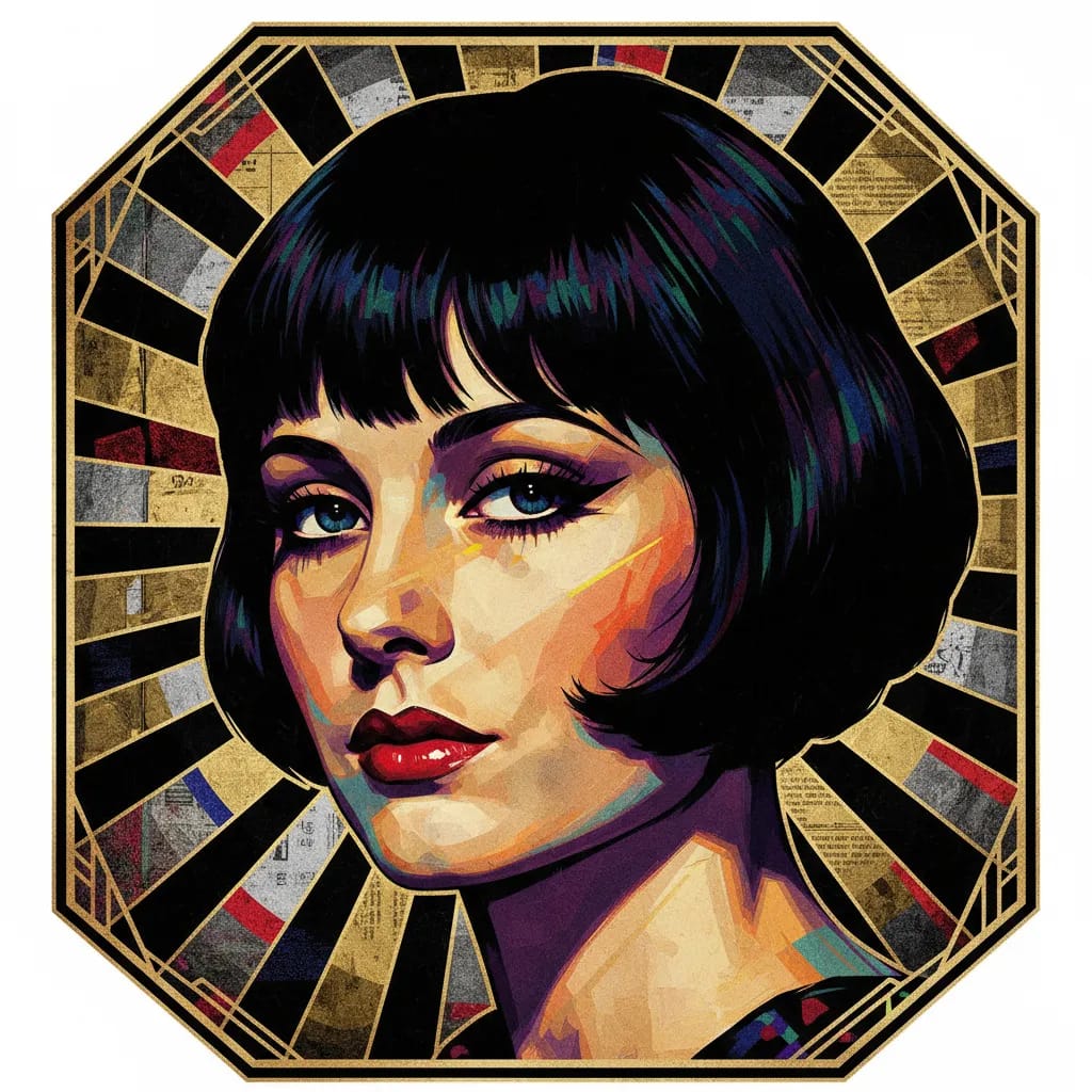 Artistic portrait of Louise Brooks