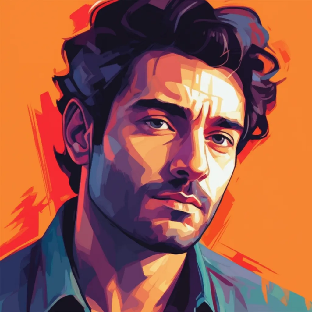 Artistic portrait of Mehrdad Ahankhah