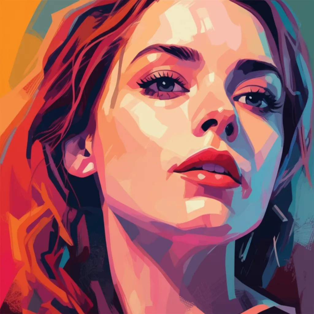 Artistic portrait of Jessie Buckley