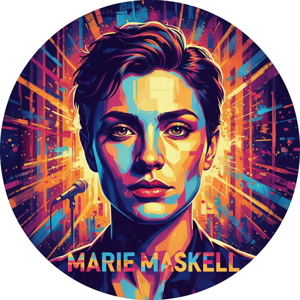 Artistic portrait of Marie Maskell