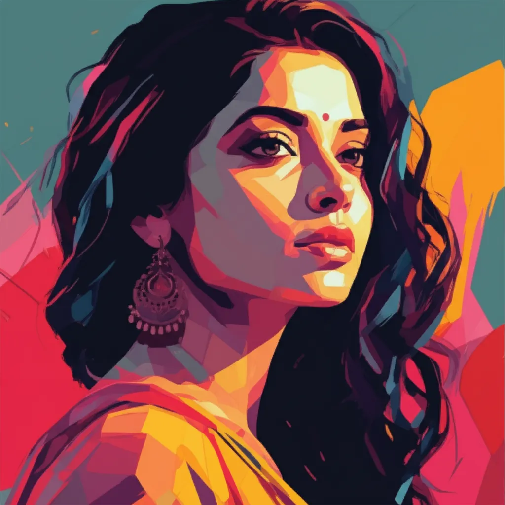 Artistic portrait of Divya Menon