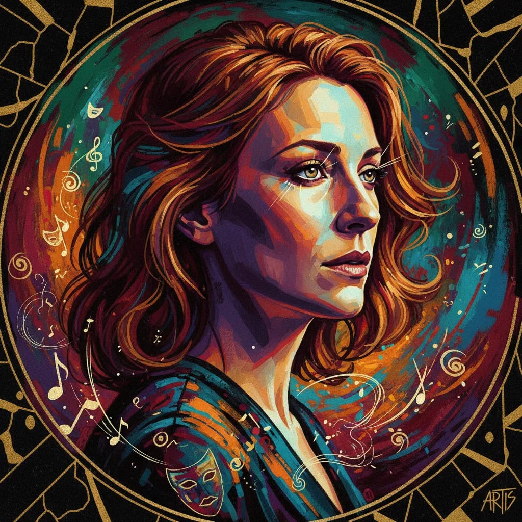Artistic portrait of Anne Consigny