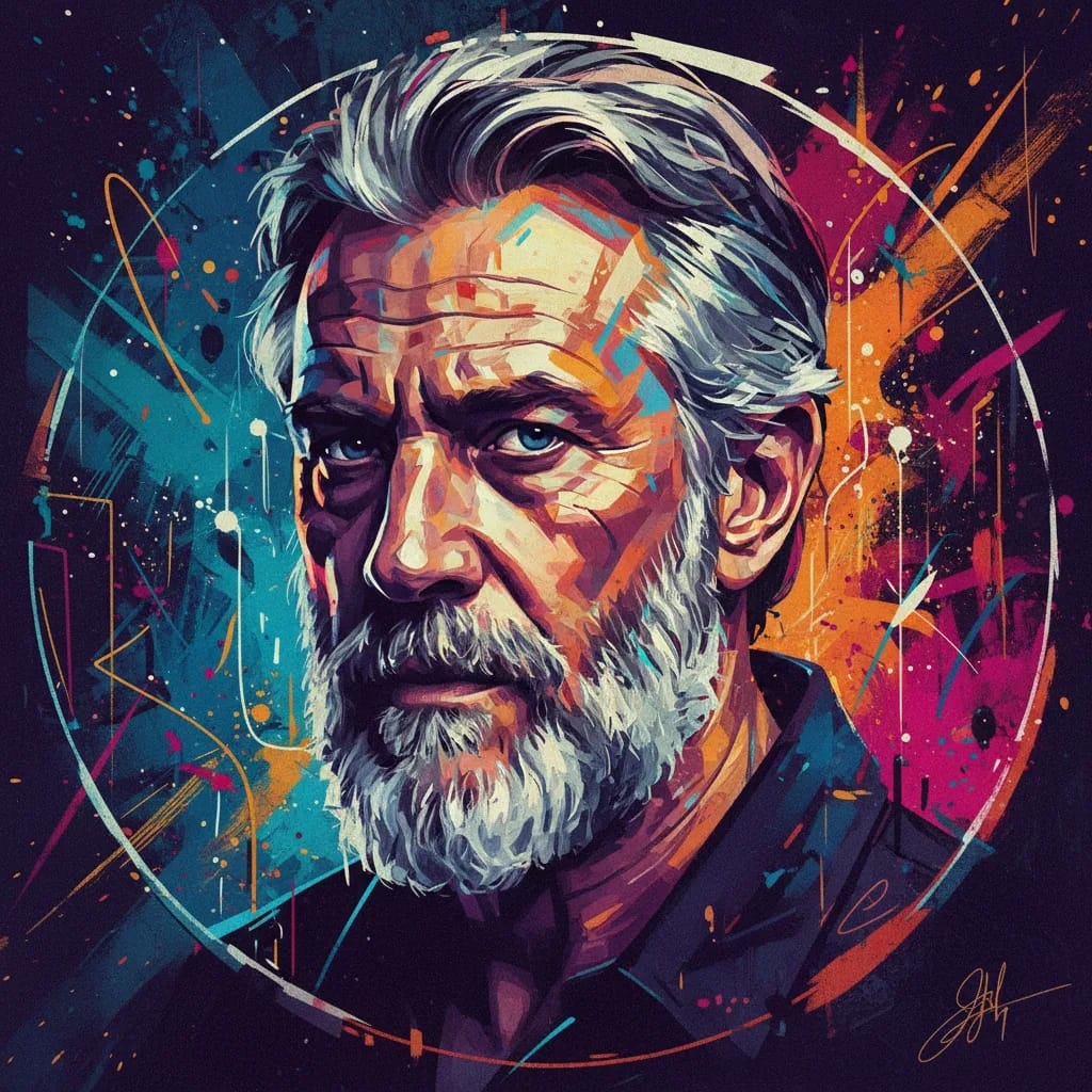 Artistic portrait of James Cosmo