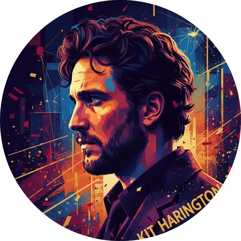 Artistic portrait of Kit Harington