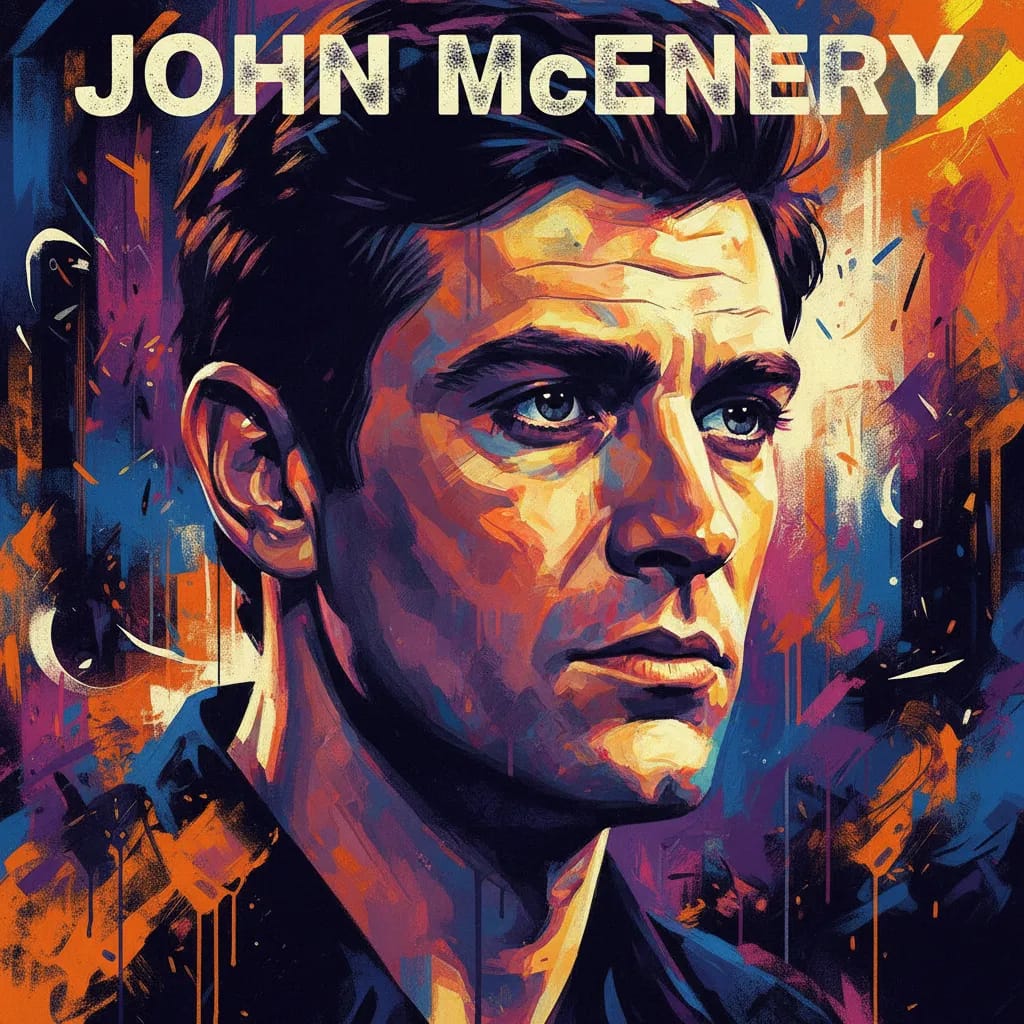 Artistic portrait of John McEnery