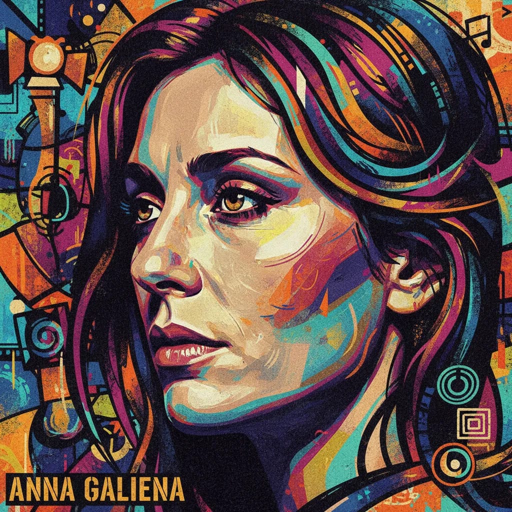 Artistic portrait of Anna Galiena