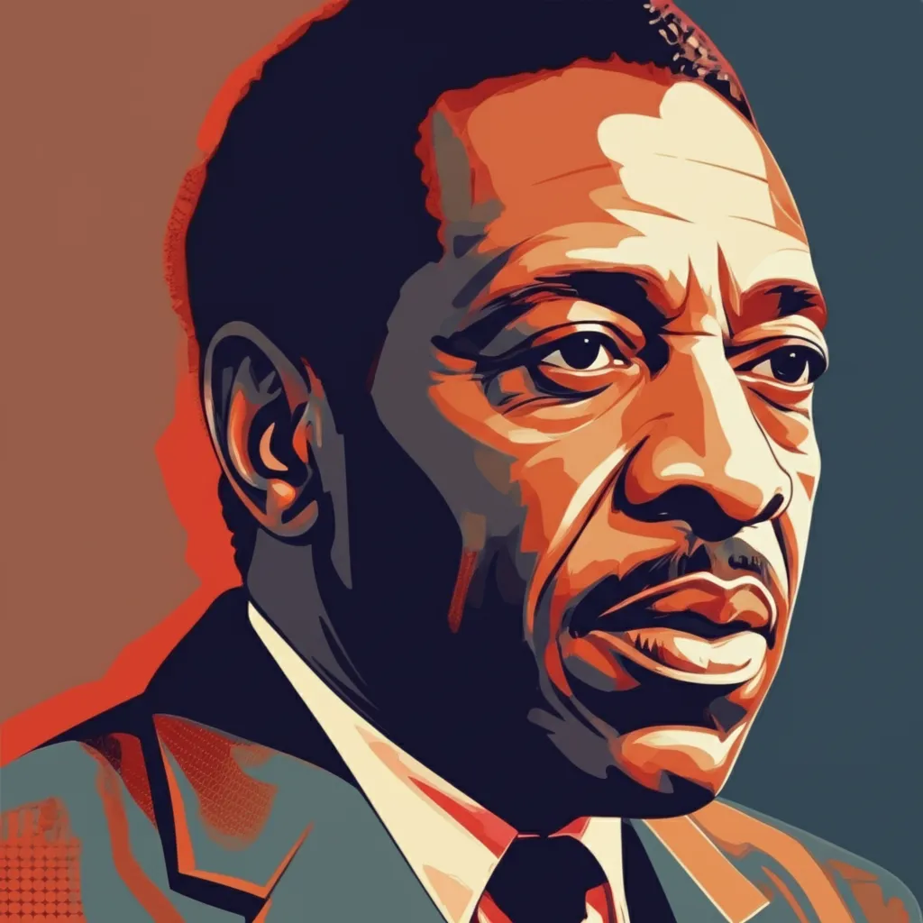 Artistic portrait of Ossie Davis