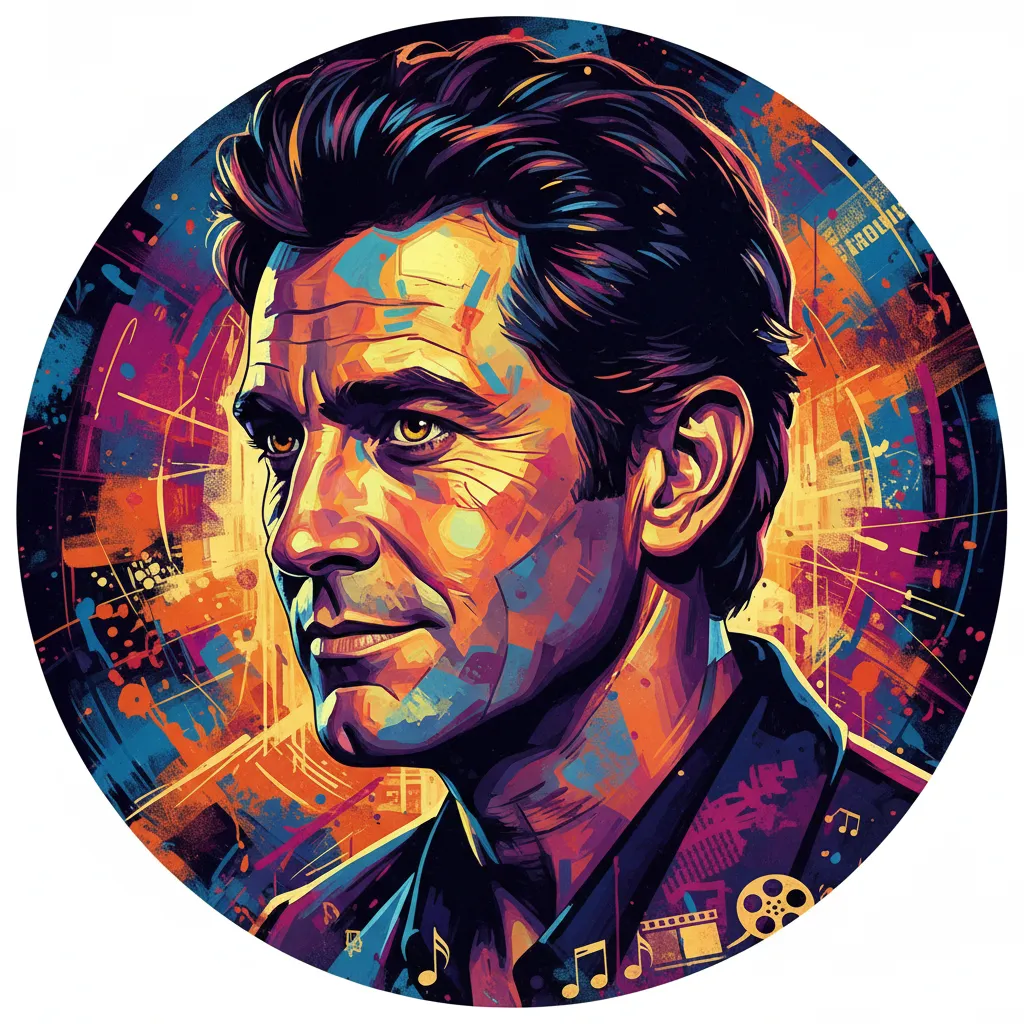 Artistic portrait of Simon MacCorkindale