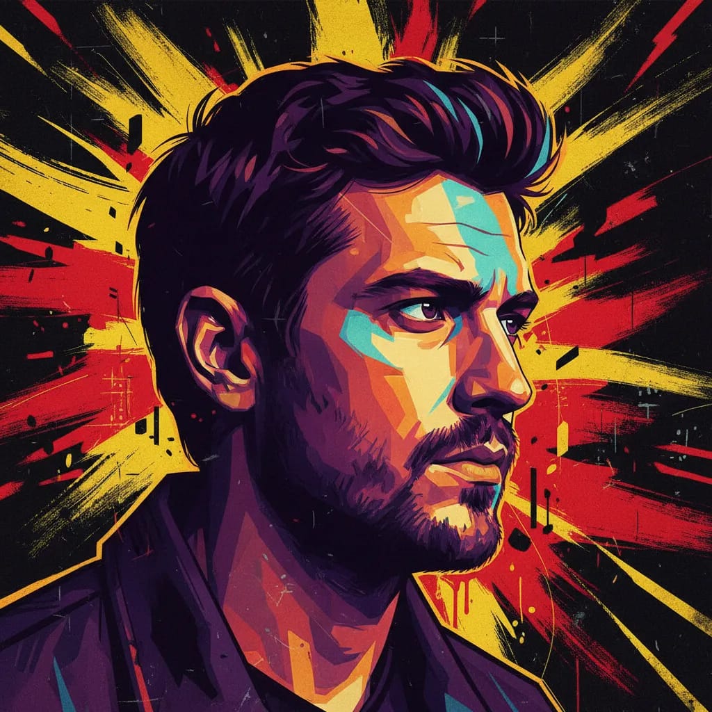 Artistic portrait of Alec Secareanu