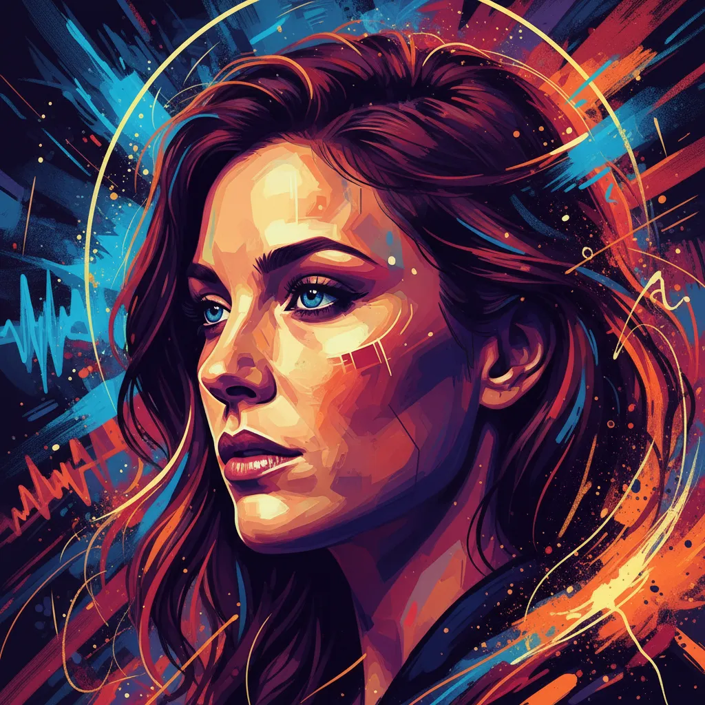 Artistic portrait of Missy Peregrym