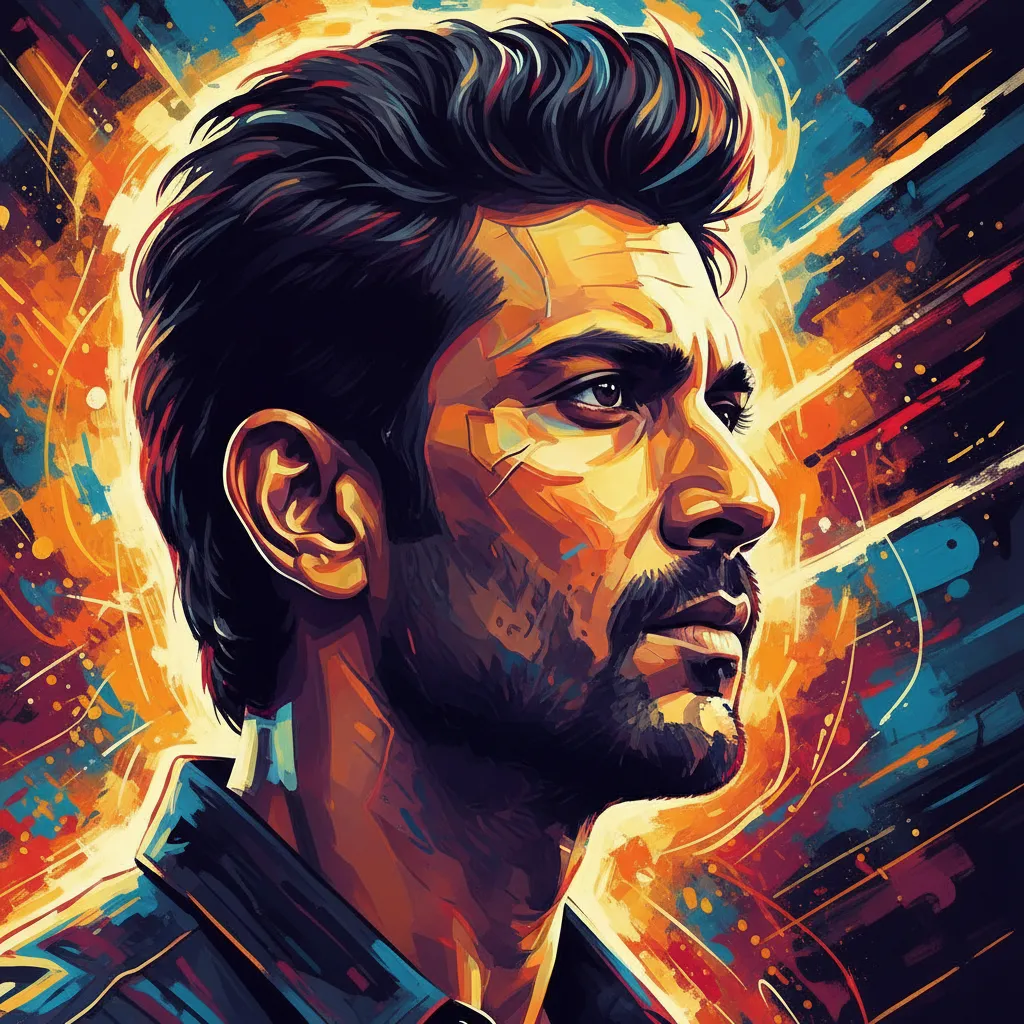 Artistic portrait of Vidyut Jammwal