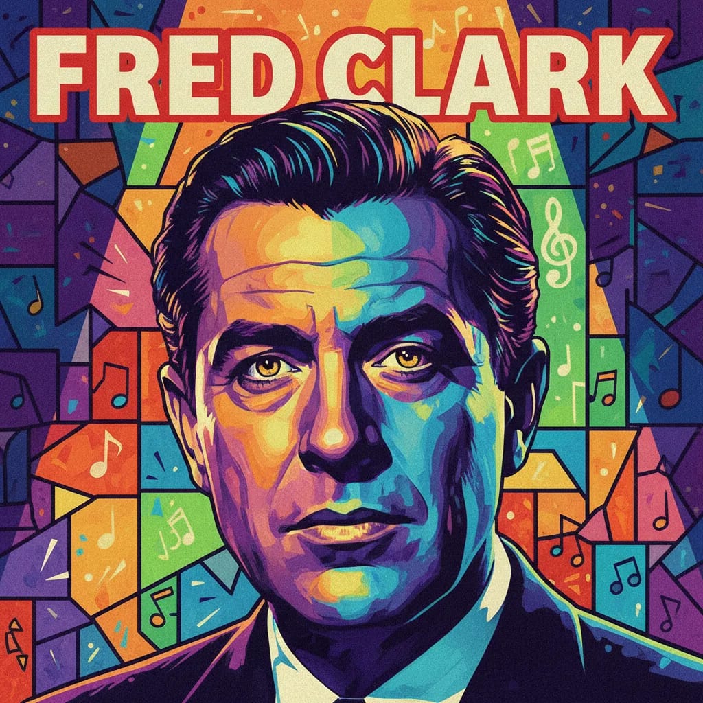 Artistic portrait of Fred Clark