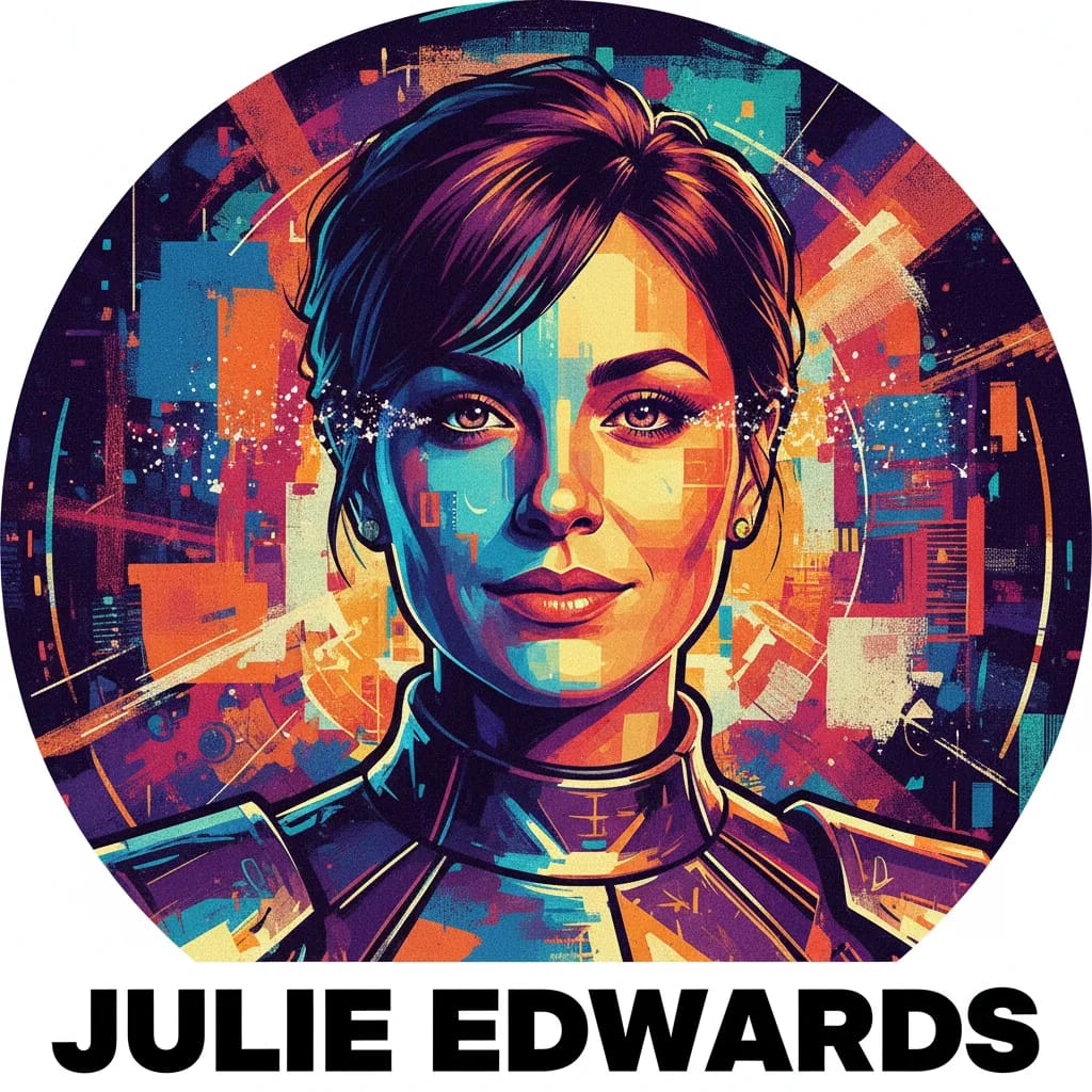 Artistic portrait of Julie Edwards